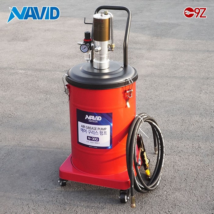 나비드 에어구리스펌프 N-30Q 구리스주입기 에어 그리스건, 풀세트