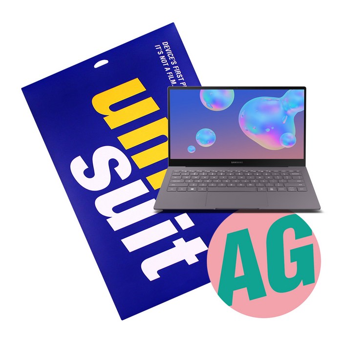 유니슈트 삼성 갤럭시북 S (33.7cm) SM-W767N 지문방지 저반사 액정보호필름 1매(UT191431)