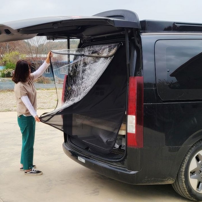 스타리아 모기장 방충망 고정형끼우는 바람막이 세트보스코리아, 1개