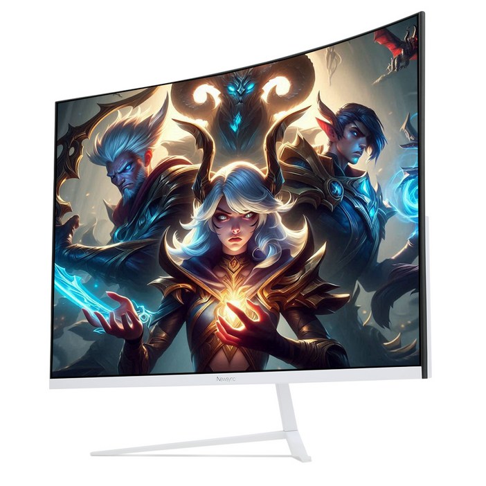 비트엠 NEWSYNC P320FC 패스트 165 커브드 게이밍 32인치 화이트 모니터