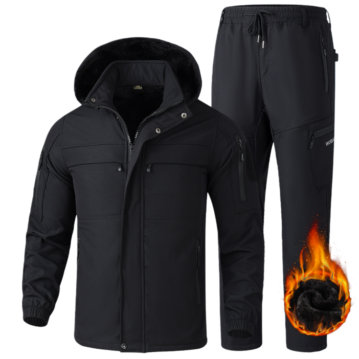 ANYOU 남성 겨울 우주복 작업복 방한 방수 방풍 근무복