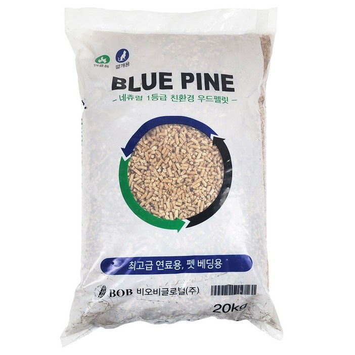 블루파인 우드펠렛 캠핑 스토브 연료, 1개, 20kg