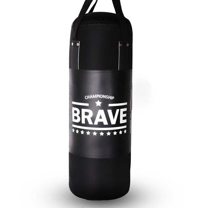 브레이브 저소음 가정용 샌드백 블랙에디션 80cm 속빵빵 한국생산연결밴드