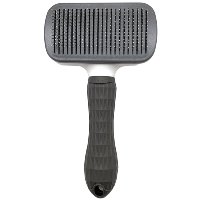 BUCKY 원터치 반려견 브러쉬, 그레이, 1개