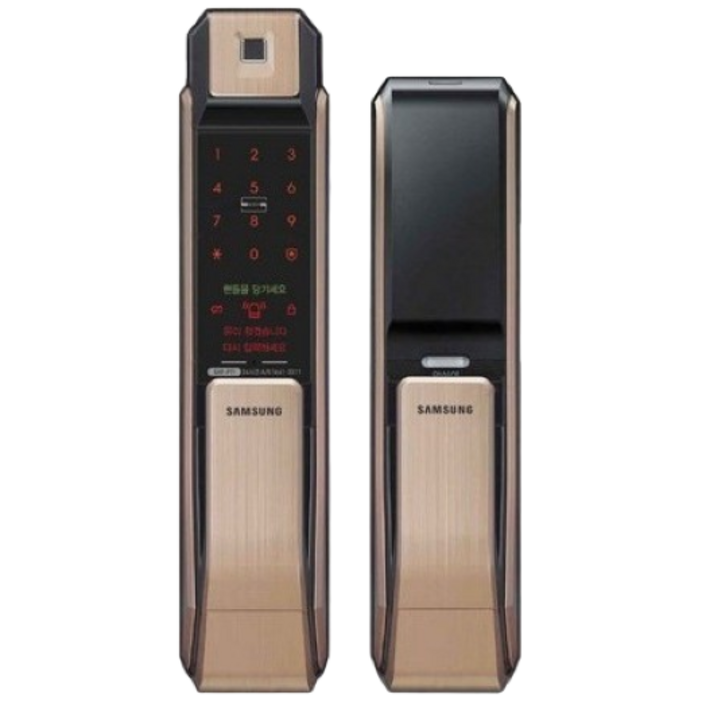 [고객설치] 삼성SDS SHP-P71 지문인식 내화형 푸시풀도어락