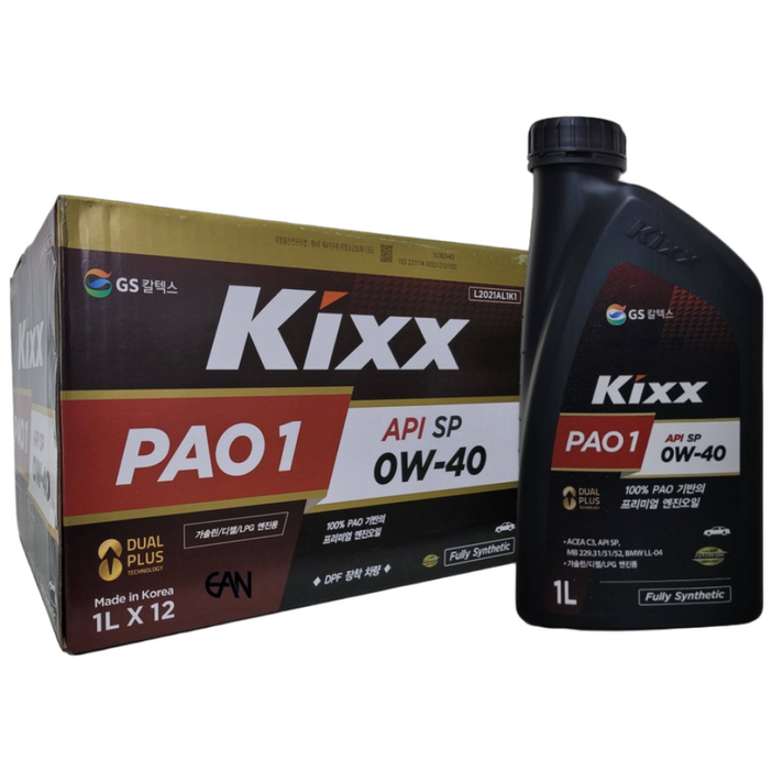 Kixx PAO 1 SN 0W-40, 1L, 0w40, 12개