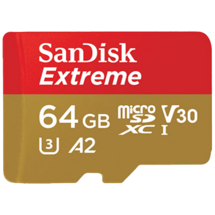 샌디스크 Extreme microSDXC 메모리 Class10, A2, UHS1, 64GB, 1개