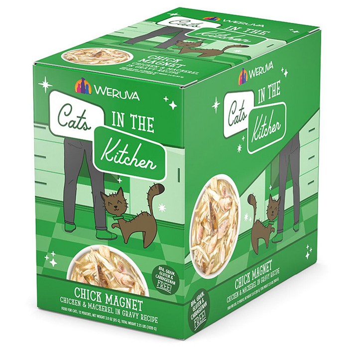 웨루바 캣츠인더키친 칙 매그넛 주식파우치