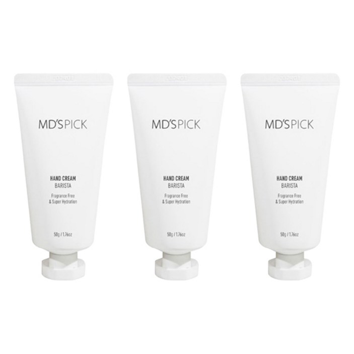 엠디스픽 바리스타 핸드크림 무향, 50g, 3개 엠디스픽 바리스타 핸드크림 무향, 50g, 3개