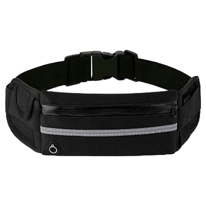 HnEx 초경량 러닝벨트 힙색, 블랙, 1개