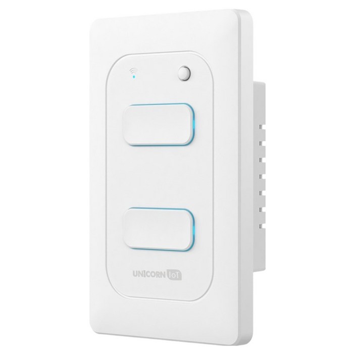 유니콘아이오티 2구 WIFI방식 무선원격제어 스마트 벽스위치 TS-SW2