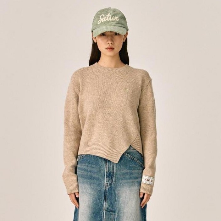 세터 남녀공용 더블린 언발란스 캐시미어 블렌드 니트