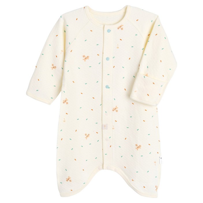 모이몰른 신생아용 키이중지 면 배냇가운 M244NUN34P