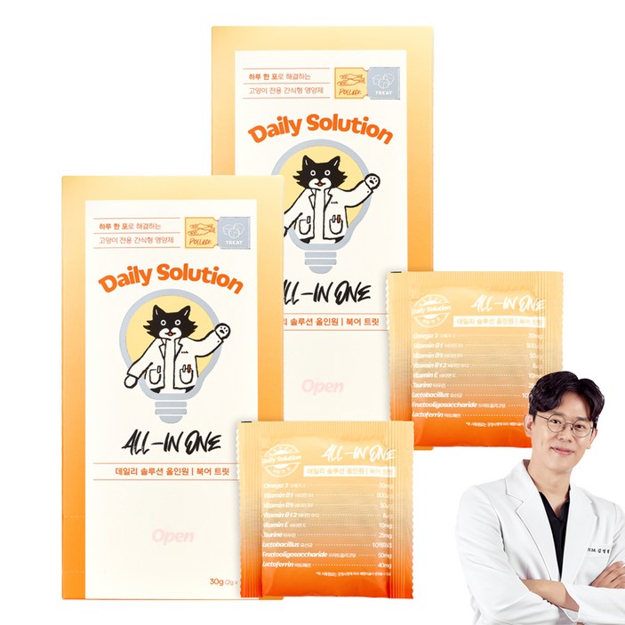 닥터펠리스 전연령 반려동물 데일리 솔루션 올인원 트릿 간식