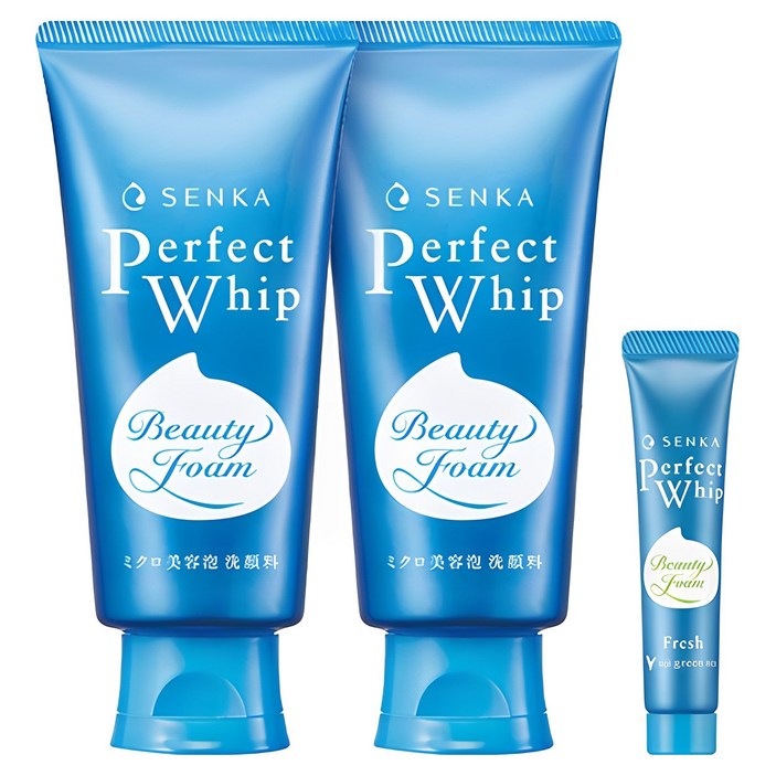 센카 퍼펙트 휩 페이셜 워시 클렌징 폼 120g 2p  15g, 1세트, 255g