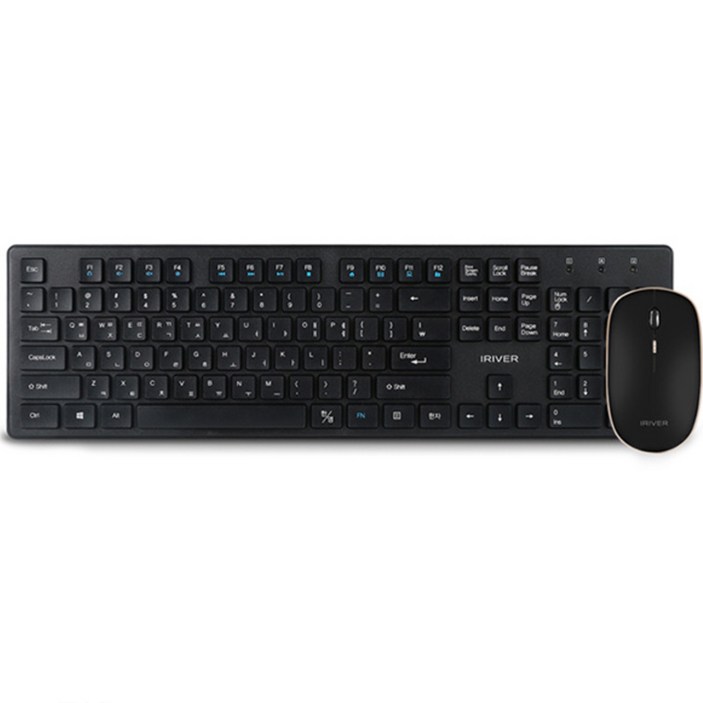 아이리버 2.4G 무선 키보드 마우스 세트 IRWMK5000B, IRWMK5000B, 블랙, 일반형