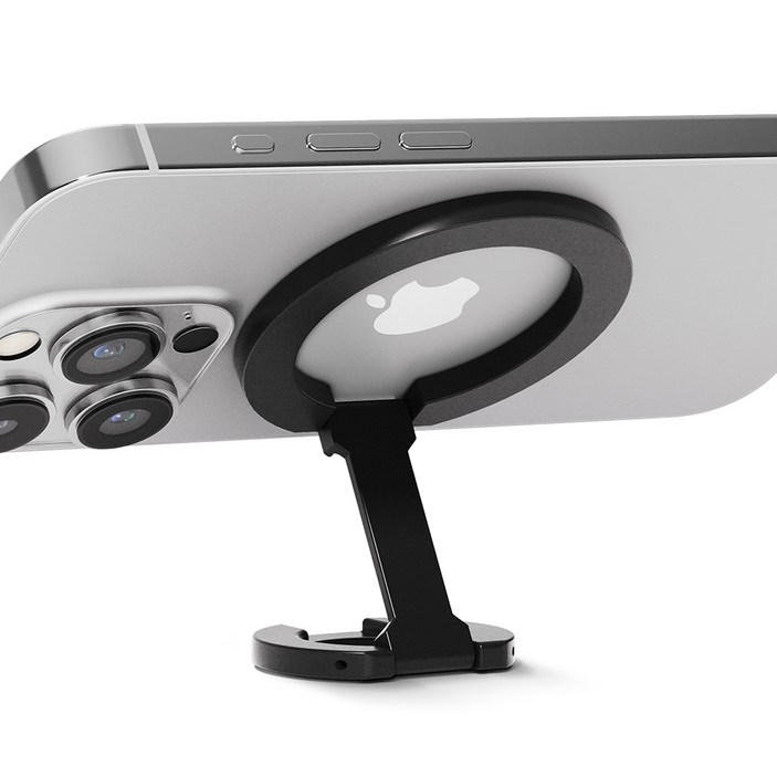 윌코 맥세이프 양면자석 그립 스마트 톡 거치대, 블랙, 1개