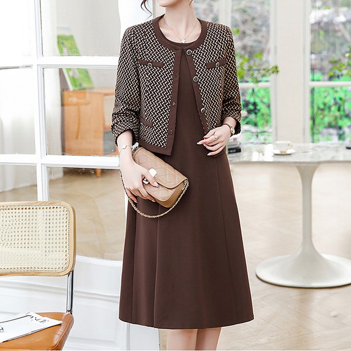 아뗄릭 제티엘 빅사이즈 정장 하객룩 투피스 10985