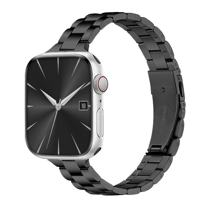 럽미리브 애플워치 8 7 SE SE2 호환 슬림 메탈 스트랩