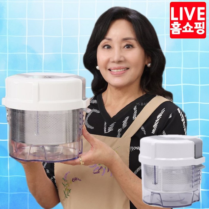 [홈쇼핑방송 인기상품] 홍여진 하이로 빅스텐 매직 짤순이 대용량 2.4L 본품 식재료의 수분짜는 기능을 갖는 주방용기, 1개, 본품