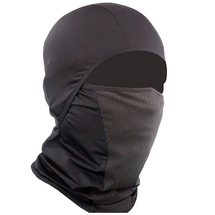카투스 F9 바라클라바 2 IN 1 국산 밀착형 쿨 냉감바라클라바 복면 멀티스카프 스카프 워머 골프파크 오토바이마스크 자외선차단 햇빛가리개, 블랙, 1개