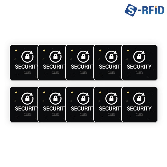 CUID PVC 스티커 태그 MCT RFID 도어락 공동현관 복사 스마트폰 10개 세트