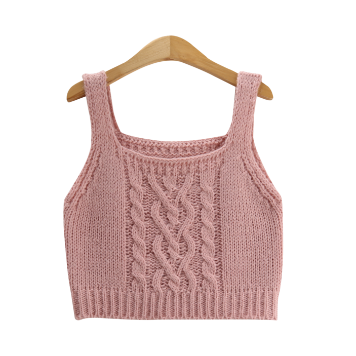 솜사탕 니트 나시 뷔스티에 4color