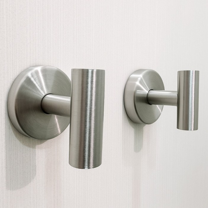 마켓톡톡 무타공 진공회전흡착 스텐 욕실걸이