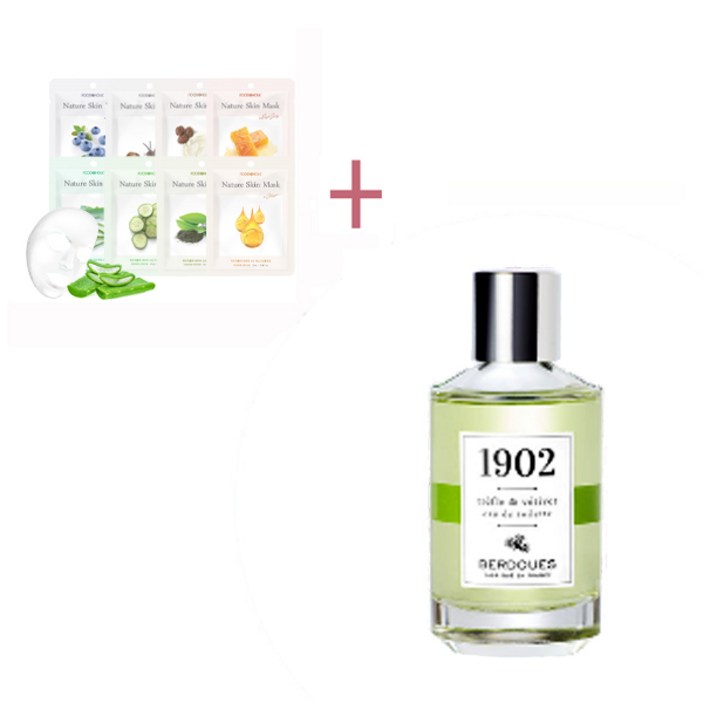 마스크팩+베르두 1902 클로버&베티버 EDT 100ml 테스터 증정(뚜껑있음,케이스없음)