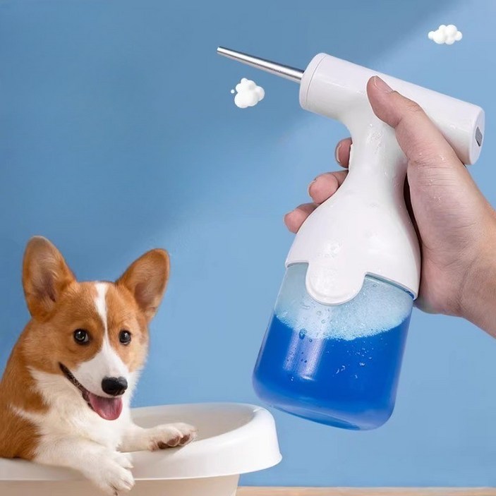 강아지 고양이 댕댕이 반려동물 버블머신 목욕 자동거품기 샴푸거품기, 1개