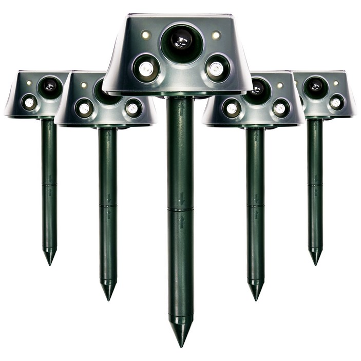 야생동물 퇴치기 차우 태양광 적외선 강력진동 초음파 LED 경고음