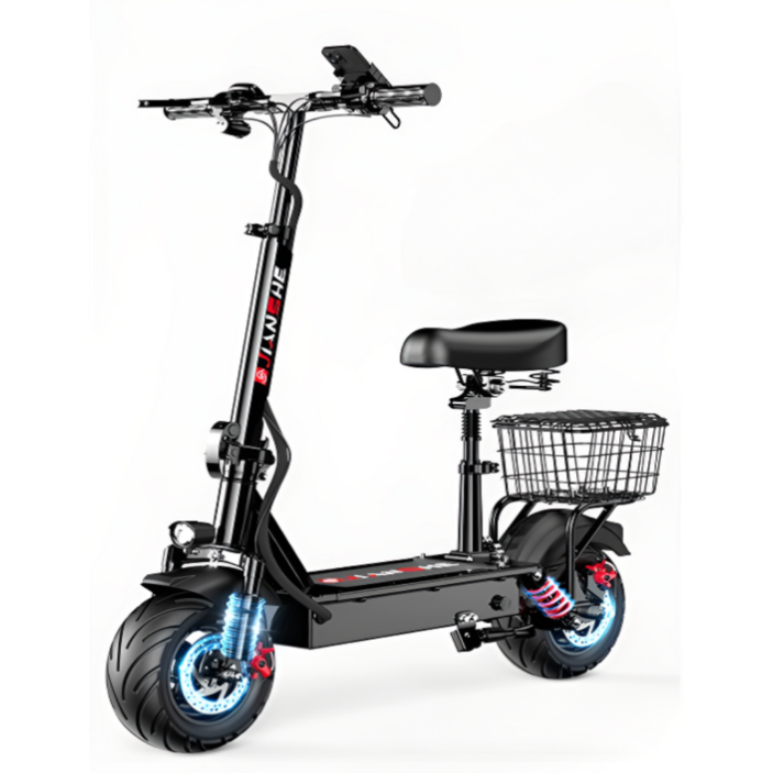 칼리도 초장거리 전동킥보드 접이식 휴대용 안장 출퇴근, 1개