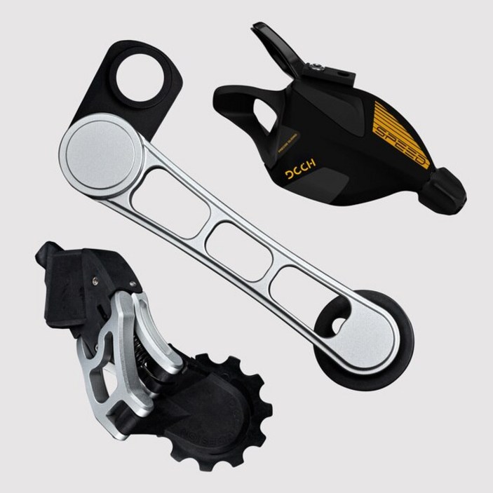 자전거 7 단 변속기가 장착 된 brompton 용 dcch 업그레이드 p 라인t 라인 변속 시스템 수지 뒷 변속기 텐셔너