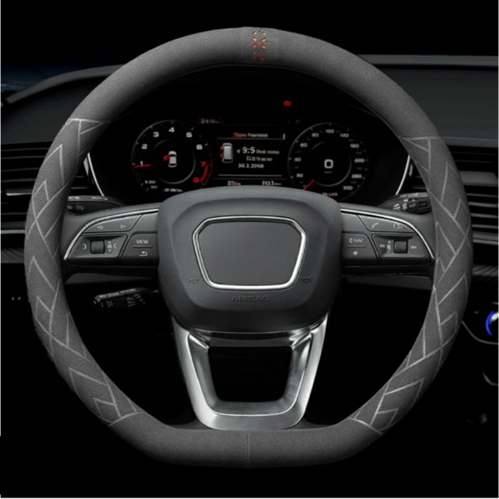 서플라이랩 프리미엄 스웨이드 차량용 핸들커버