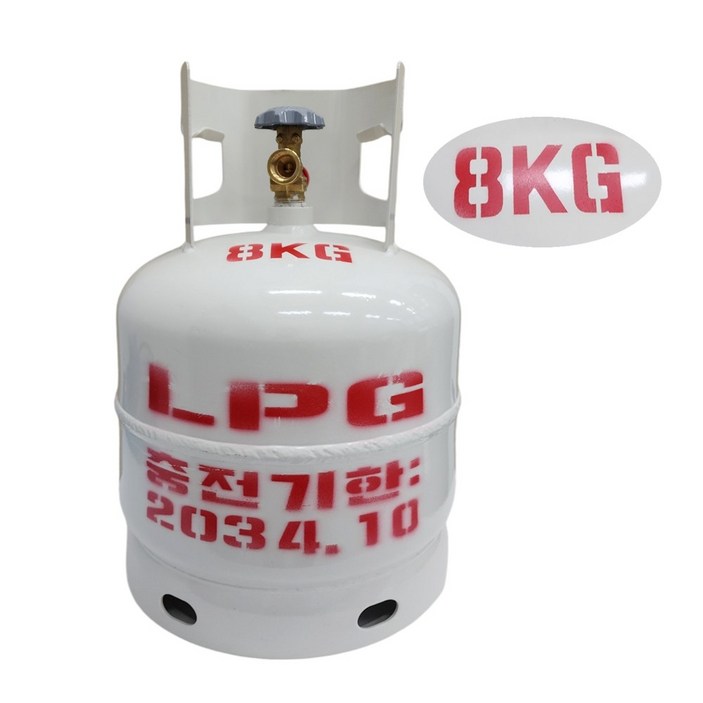 LPG가스통 8kg가스통 야외용 캠핑용 차박가스통 국산 정품 34년 10월