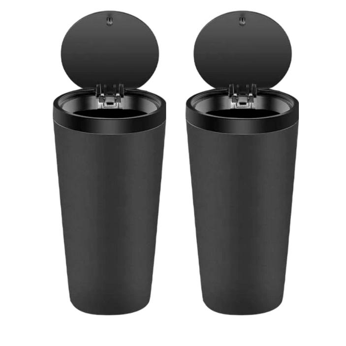 차량용 원터치  냄새차단 쓰레기통겸용 재떨이