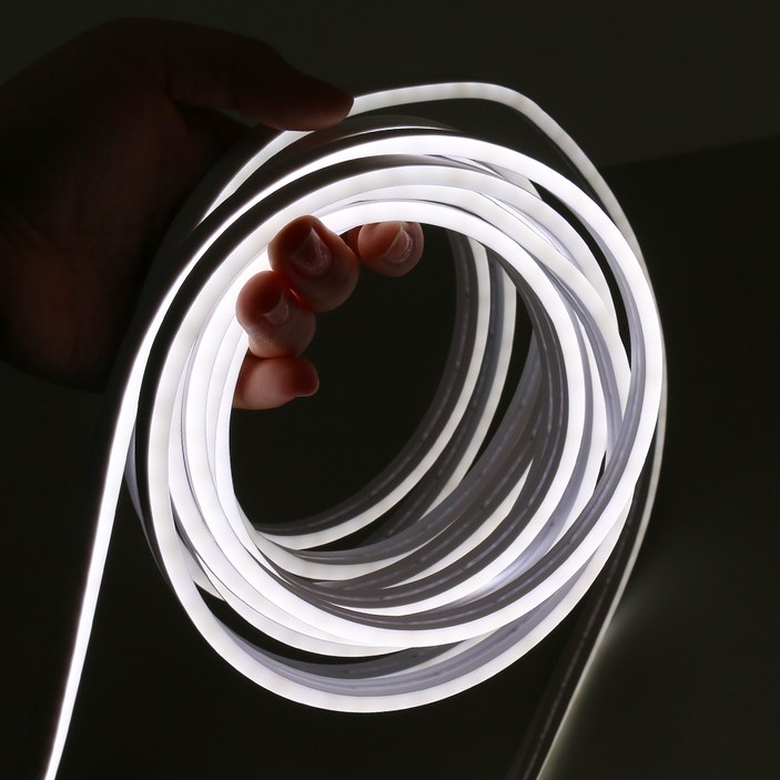 LED바 줄조명  네온 1롤 5M 플렉시블 IP65방수  간접 면발광 인테리어 무드등 카페 매장