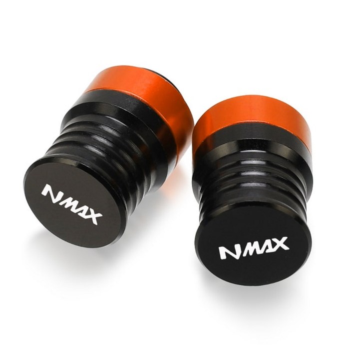 야마하 스쿠터 nmax125 엔맥스 NMAX125 125 Motorcycles Universal Wheel Tire Valve Stem Caps Airtight C, 09 Orange NMAX