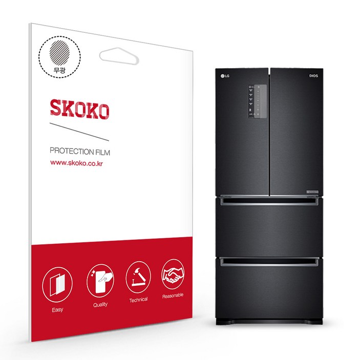 스코코 LG 디오스 김치톡톡 K418MC15E 디스플레이 액정보호필름, 단품