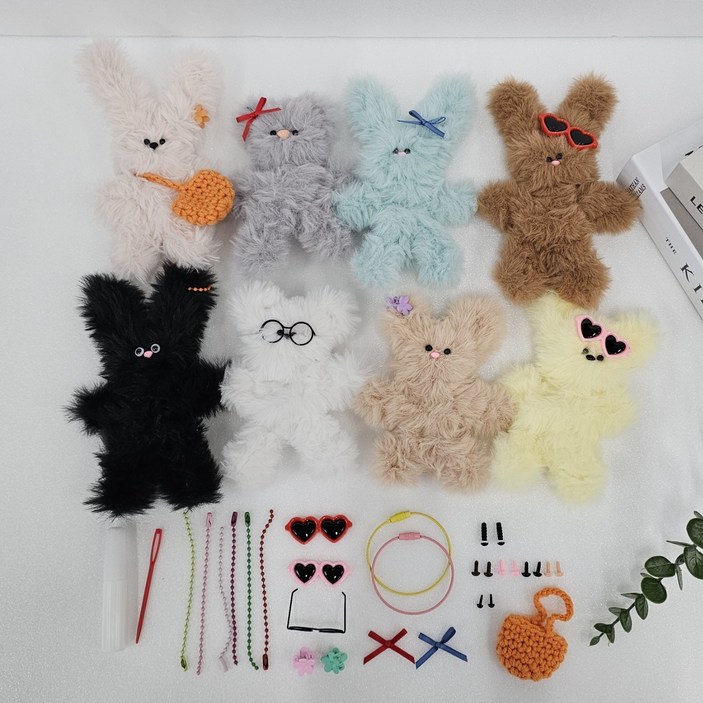 헬로우하비 모루인형 키링 만들기 키트 모루철사 DIY 부자재 풀세트 헬로우하비 모루인형 키링 만들기 키트 모루철사 DIY 부자재 풀세트