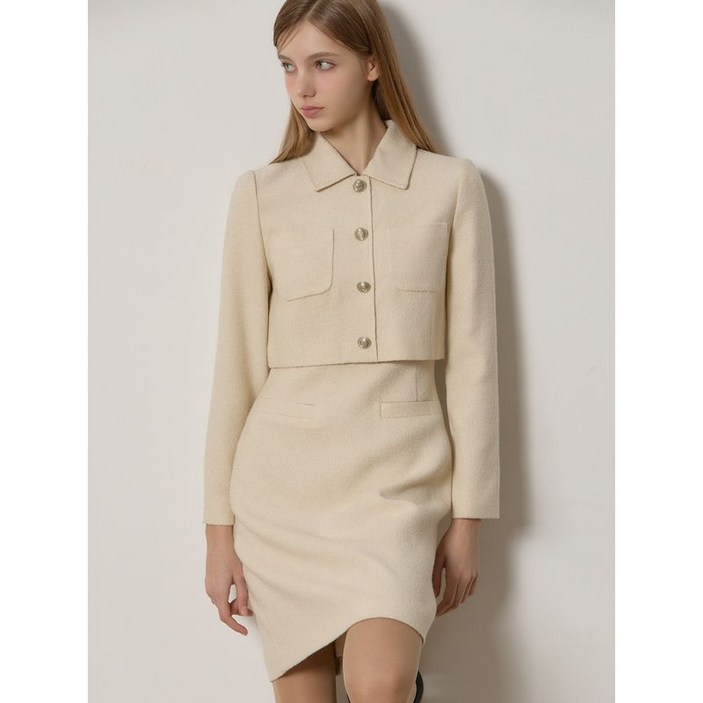 리스트 플란넬 포멀 버튼 포인트 원피스 택가격 368000원