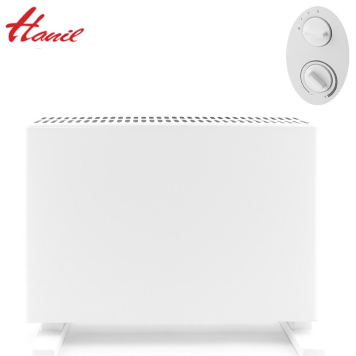 한일전기 컨벡터 히터 컨벡션 3단조절 2KW 가정용 사무용 화장실 욕실 난방기 대류식, 1HCHSW20아날로그 기계식
