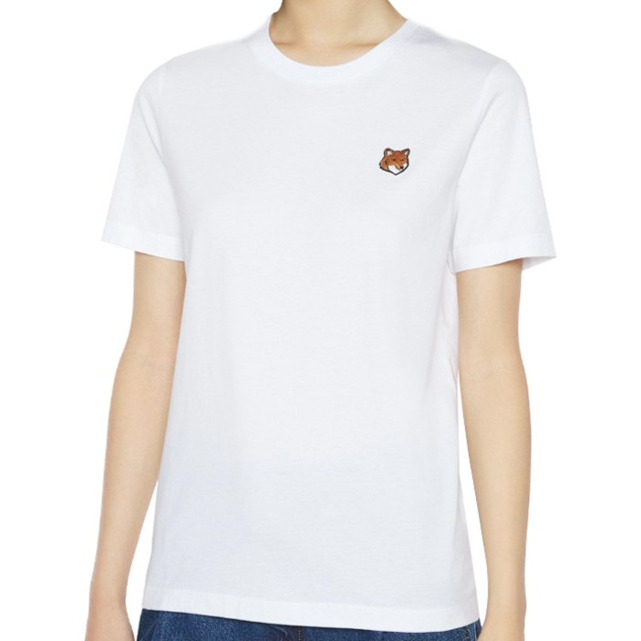 메종키츠네 여성 폭스헤드 반팔티 PW00113KJ7026 P100