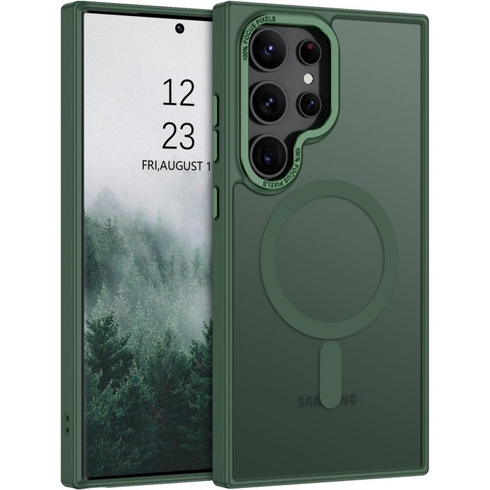 헤미션 갤럭시 S24 플러스 울트라 시리즈 맥세이프 케이스 무선 충전 지원 MagSafe 케이스 MCWS02