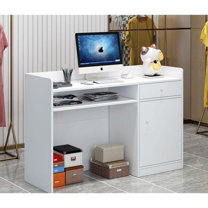 카운터 계산대 테이블 소형 병원 인포메이션 매장 인포데스크 미니 원목