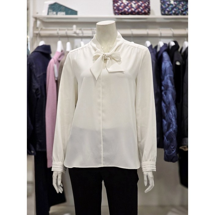 크로커다일레이디 타이 쉬폰 블라우스 CLEWBL102