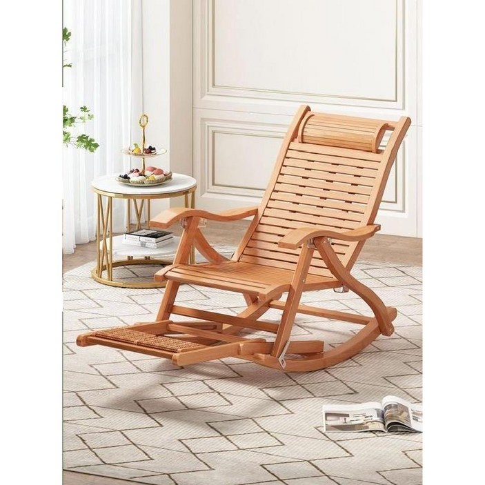원목흔들의자 여름안락의자 스윙체어 편안한 체어 베란다 라탄 안락 북유럽 등나무 락킹 1인용