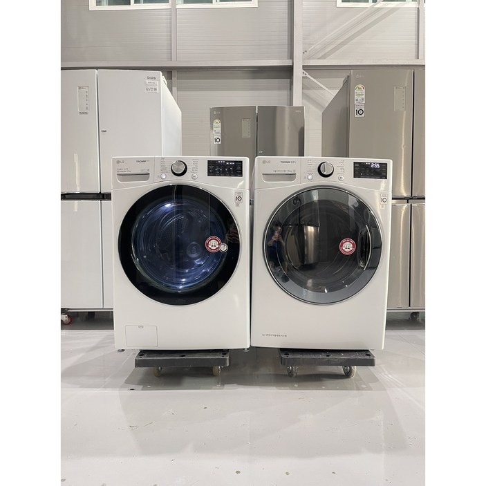 806 엘지 중고드럼세탁기 건조기 세트 중고세탁기 21키로  중고건조기 14키로 화이트 직렬설치가능