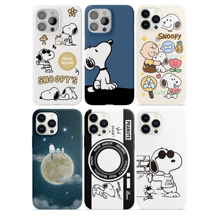 스누피 하드 케이스 아이폰7 아이폰8 아이폰SE2 아이폰SE3 아이폰SE4