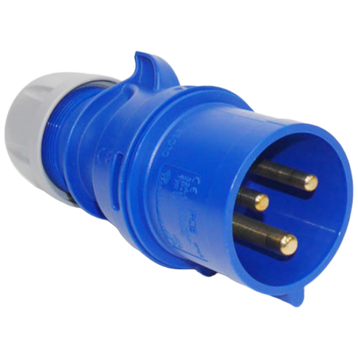 PCE 023-6 CEE 산업용 플러그 32A 3P 6h 230V IP44 샤크 IEC60309 TYP023